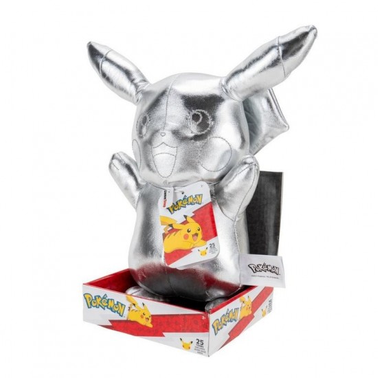 Pokemon celebration silver pikachu plush 12 in